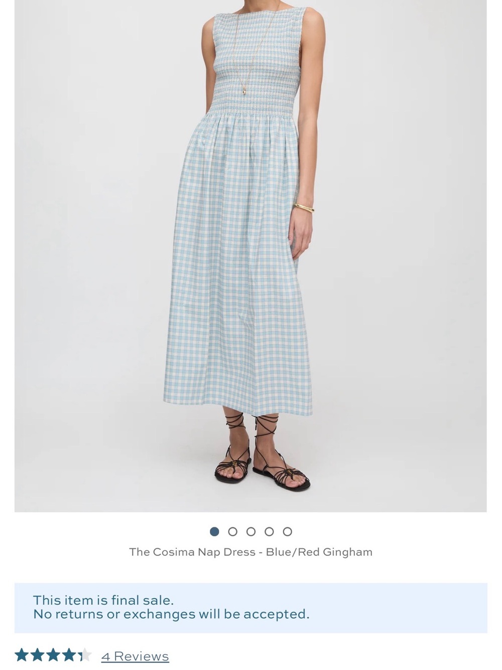 Cosima Nap Dress Hill House size M NWT